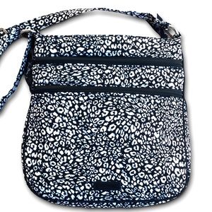 Vera Bradley Big Crossbody Black White Purse Bag